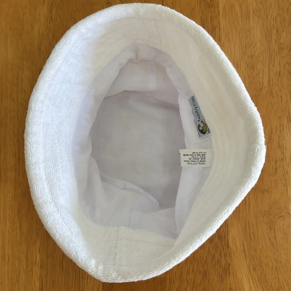 Vintage NWT White Infant Sun Hat Boy Girl Unisex Size Medium